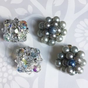 Lovely vintage clip earrings